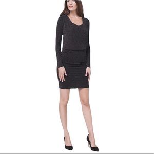 NWT WHBM Sparkle Knit Blouson dress